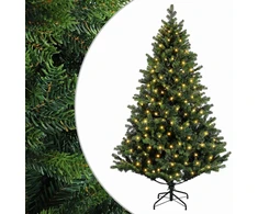 Dirbtinė Sulankstoma Kalėdų Eglutė 150 cm 150 LED Šilta balta