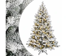 Dirbtinė Sulankstoma Kalėdų Eglutė 150 cm 150 LED Šilta balta