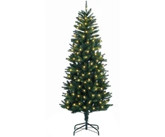 Dirbtinė Sulankstoma Kalėdų Eglutė 150 cm 150 LED Šilta balta