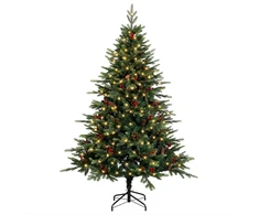 Dirbtinė Sulankstoma Kalėdų Eglutė 150 cm 150 LED Šilta balta