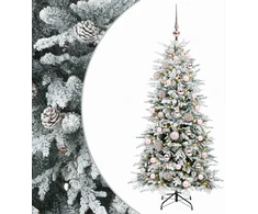 Dirbtinė Kalėdų eglutė su burbulais 150 cm 150 LED Šilta balta