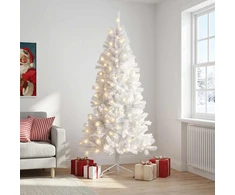 Dirbtinė Sulankstoma Kalėdų Eglutė 150 cm 150 LED Šilta balta