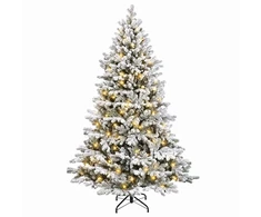 Dirbtinė Sulankstoma Kalėdų Eglutė 150 cm 150 LED Šilta balta