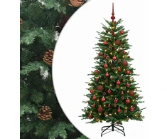 Dirbtinė Sulankstoma Kalėdų Eglutė 150 cm 150 LED Šilta balta