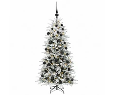 Dirbtinė Sulankstoma Kalėdų Eglutė 150 cm 150 LED Šilta balta