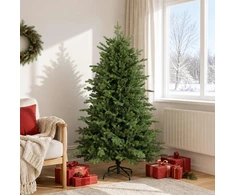Dirbtinė Sulankstoma Kalėdų Eglutė 180 cm PVC ir metalas Žalia