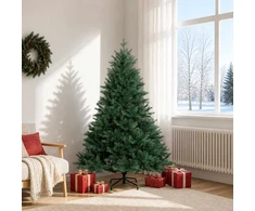 Dirbtinė Sulankstoma Kalėdų Eglutė 180 cm PVC ir metalas Žalia