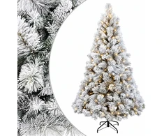 Dirbtinė Sulankstoma Kalėdų Eglutė 180 cm 300 LED Šilta balta