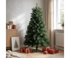 Dirbtinė Sulankstoma Kalėdų Eglutė 180 cm PVC ir metalas Žalia