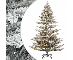 Dirbtinė Sulankstoma Kalėdų Eglutė 180 cm 300 LED Šilta balta