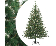 Dirbtinė Sulankstoma Kalėdų Eglutė 180 cm 300 LED Šilta balta