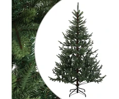 Dirbtinė Sulankstoma Kalėdų Eglutė 210 cm PVC ir metalas Žalia