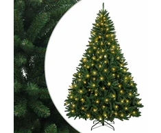 Dirbtinė Sulankstoma Kalėdų Eglutė 210 cm 300 LED Šilta balta