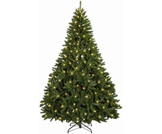 Dirbtinė Sulankstoma Kalėdų Eglutė 210 cm 400 LED Šilta balta
