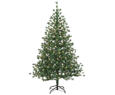 Dirbtinė Sulankstoma Kalėdų Eglutė 210 cm 300 LED Šilta balta
