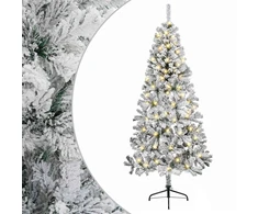 Dirbtinė Sulankstoma Kalėdų Eglutė 240 cm 300 LED Šilta balta