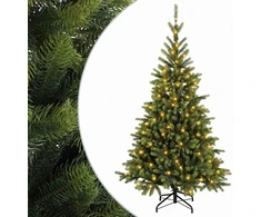 Dirbtinė Sulankstoma Kalėdų Eglutė 240 cm 300 LED Šilta balta