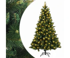 Dirbtinė Sulankstoma Kalėdų Eglutė 240 cm 300 LED Šilta balta