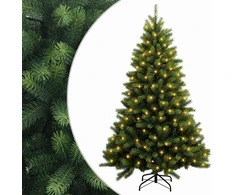 Dirbtinė Sulankstoma Kalėdų Eglutė 240 cm 300 LED Šilta balta