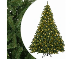 Dirbtinė Sulankstoma Kalėdų Eglutė 270 cm 600 LED Šilta balta
