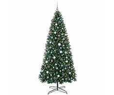 Dirbtinė lankstoma Kalėdų eglutė su žaisliukais 500 cm 900 LED