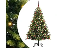 Dirbtinis sulankstomas Kalėdų medis su 300 LED Žalia 180 cm
