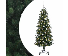 Dirbtinė sulankstoma Kalėdų eglutė su burbulais 210 cm 300 LED