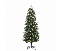 Dirbtinė sulankstoma Kalėdų eglutė su burbulais 210 cm 300 LED