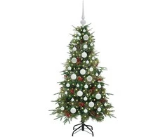 Dirbtinė Sulankstoma Kalėdų Eglutė Žalia 120 cm PE ir PVC