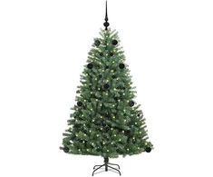 Dirbtinė Sulankstoma Kalėdų Eglutė Žalia 150 cm PVC ir metalas