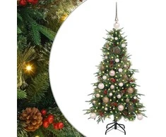 Dirbtinė Sulankstoma Kalėdų Eglutė Žalia 120 cm PE ir PVC