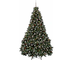 Dirbtinė žalia Kalėdų eglutė su žaisliuku 300 cm 600 LED