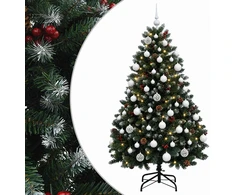Dirbtinė žalia Kalėdų eglutė su žaisliuku 150 cm 150 LED