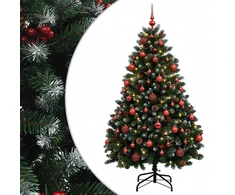Dirbtinė žalia Kalėdų eglutė su žaisliuku 150 cm 150 LED