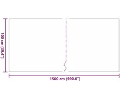 Dirbtinė žolė 1500 x 100 x 3 cm PP &amp; PE