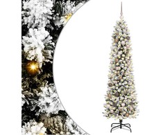 Dirbtinė Kalėdų eglutė Balta 210 cm PVC ir Metalas ir Plastikas