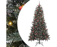 Dirbtinė Kalėdų eglutė Žalia 210 cm PVC, plastikas ir plienas