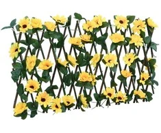 Dirbtinės gebenės treliažas, geltonas, 180x30cm, prailginamas
