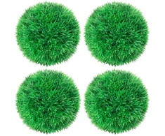 Dirbtiniai buksmedžio krūmai, 4vnt., 12cm, rutulio formos