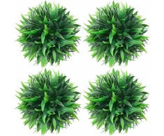 Dirbtiniai buksmedžio krūmai, 4vnt., 15cm, rutulio formos