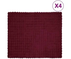 Neslystanti antklodė iš dirbtinio triušio kailio Olite 4 pcs