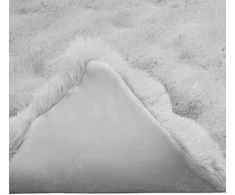 Neslystanti antklodė iš dirbtinio triušio kailio Olite Pilka