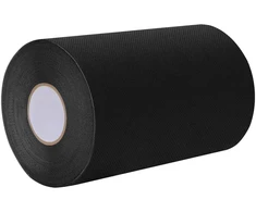 Dirbtinio žolės juosta su klijais Juoda 15 cm x 10 m