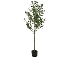 Dirbtinis alyvmedis, žalios spalvos, 120cm, 450 lapų