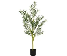 Dirbtinis alyvmedis, žalios spalvos, 120cm, 450 lapų