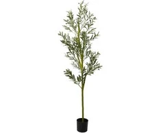 Dirbtinis alyvmedis, žalios spalvos, 200cm, 800 lapų