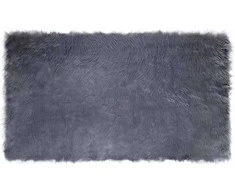 Dirbtinio avių kailio kilimas TAFALLA Antracito 100 x 200 cm