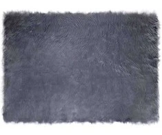 Dirbtinio avių kailio kilimas TAFALLA Antracito 120 x 170 cm