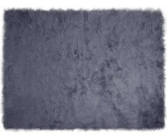 Dirbtinio avių kailio kilimas TAFALLA Antracito 160 x 230 cm
