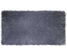 Dirbtinio avių kailio kilimas TAFALLA Antracito 80 x 150 cm